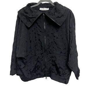 Adidas By Stella McCartney Black Zip-Up Windbreaker Jacket Size  Small